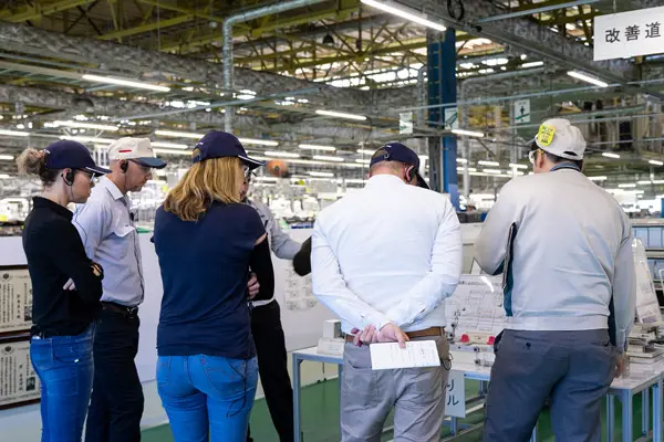 Zona de muestra de Toyota Boshoku Kyushu Kaizen